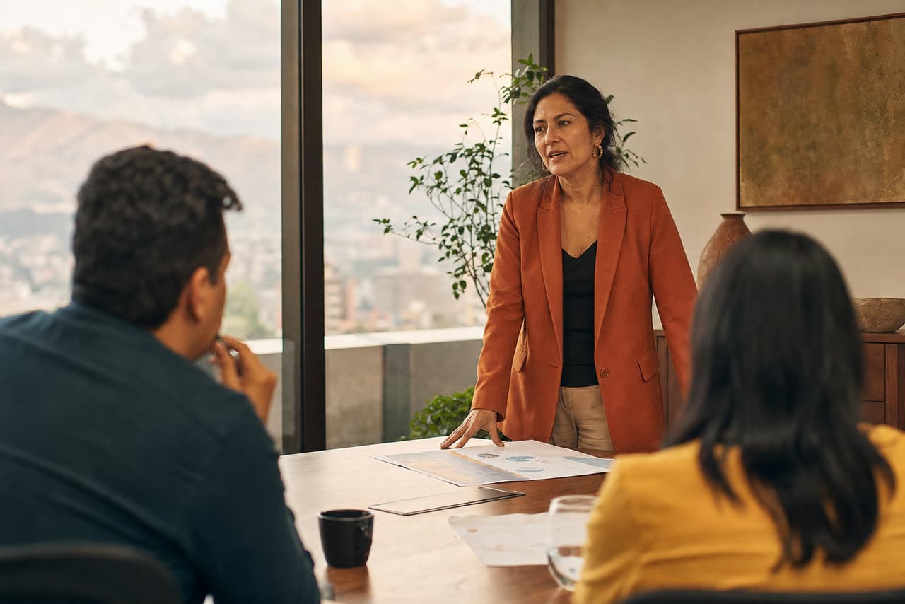 Profesionales de tecnología trabajando